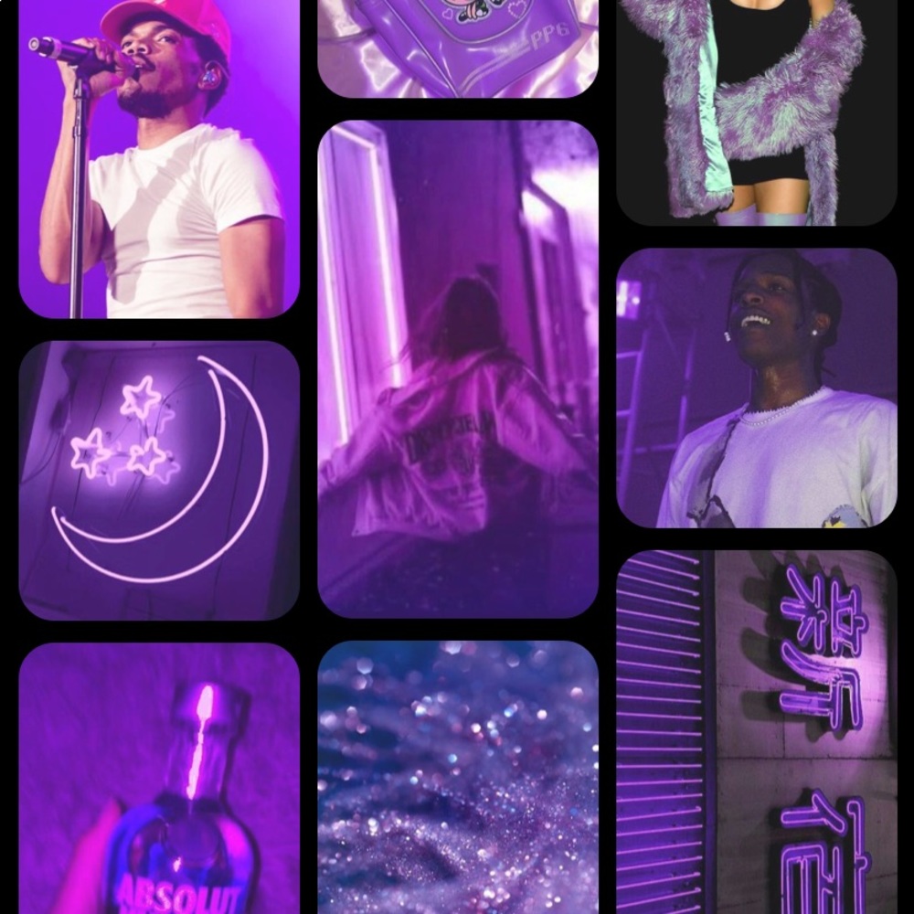 PURPLE photo collage
